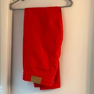 Madewell Men’s Red Denim Skinny Skinny Jeans